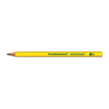 Dixon Ticonderoga Dixon Beginners Woodcase Pencil with Protection, HB#2, Black Lead, Yellow Barrel, Dozen 13080